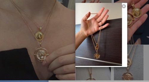 Münzkette collier - collier, +