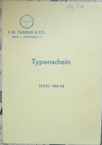 Skoda 1000 mb - *, 1965