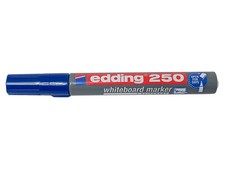 edding 250 Whiteboard Marker Blau nachfüllbar Flipchart Stift Büro Schule