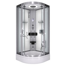 AcquaVapore Dampfdusche Dusche Duschkabine D58-60T2 Duschtempel Sauna 100x100 cm