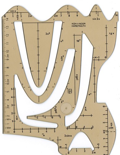 Graphische kurven schablone - graphische, kurven-schablone
