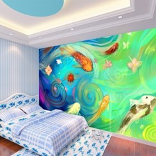 3D Gold Fisch Malerei Q7570