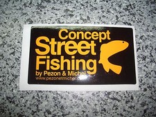 Pezon & Michel Aufkleber, ca. 12,5 cm x 7 cm angeln Concept Street Fishing 