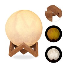 Mondlampe 3d Mondleuchte Nachtlicht Tischlampe kabellos dimmbar Nachtleuchte