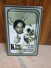 Blechschild KLAUS KINSKI - Ich bin so wild nach deinem Erdbeermund Film