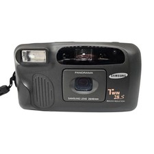 Bitte Lesen! Samsung Twin 28s Panorama Analoge Film Kamera Selten Teildefekt