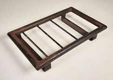 Alter Untersetzer Bügeleisen, Metall, Ablage #B526