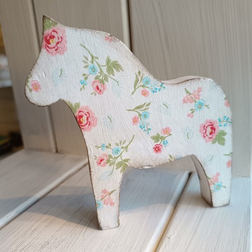 Deko holz pferd dalapferd - deko,