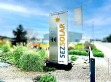 Werbepylon, Shadow in Edelstahloptik,  H=2500 mm