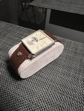 Herrenuhr Bruno Söhnle Glashütte Rondo III Big Quarz Uhr Lederband