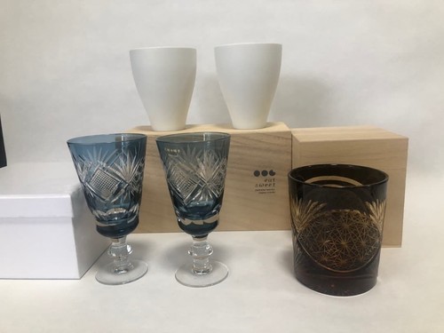Japanisches glasgeschirr set - japanisches,