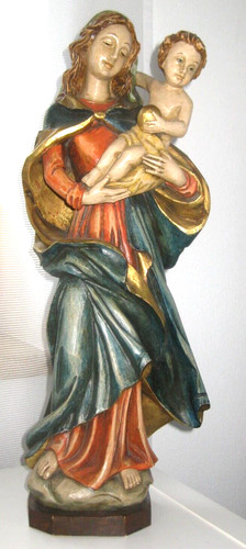 Holzfigur geschnitzt maria - geschnitzt,,