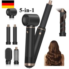 5 in 1 Airstyler 1000W Warmluftbürste Set Haarstyler Rundbürstenföhn Lockenstab