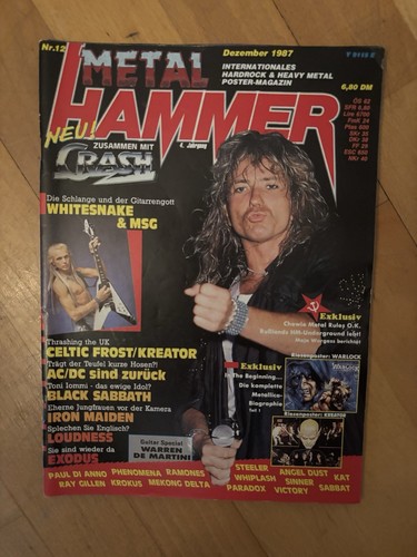 Metal hammer 1987 - metal, magazin