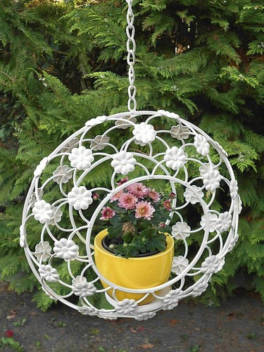 Blumenampel aus metall - aus,