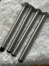 4 Edelstahl Tischbeine Höhenverstellbar