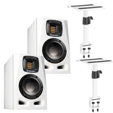 Aktiv-Monitor Adam Audio A4V White Desk Set Aktiv Monitor Abhörmonitor Box NEU