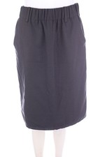 SUSANNE BOMMER Rock Wolle Gummizug D 36 grau