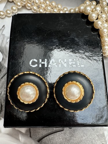 Vintage chanel perlen ohrringe - chanel,