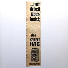 1954 Kaffee HAG Werbeanzeige