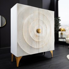Massivholz highboard golden - massivholz,