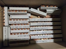 53x Hager 3-polige + 1 Pol Phasenschiene Gabelschiene