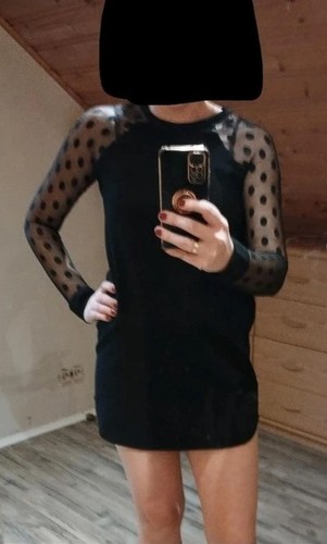 Minikleid mit durchsichtigen