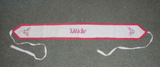 Altes Rollband-Spruchband-Wäscheband-WÄSCHE-Handarbeit-Sticken