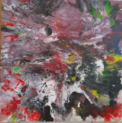 Original acryl bild landschaft - original,