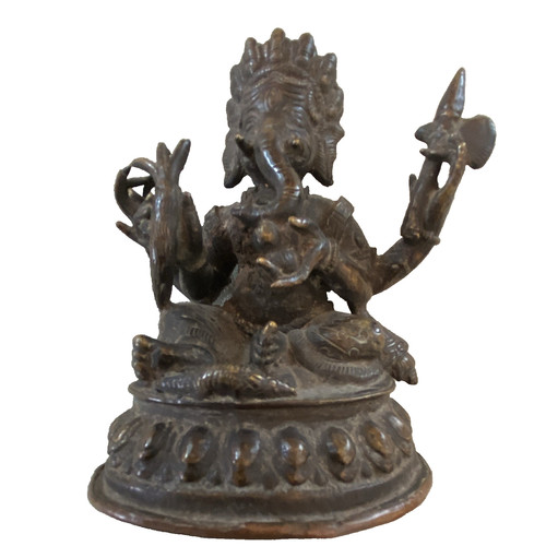 Tibetische ganesha bronze - ganesha,