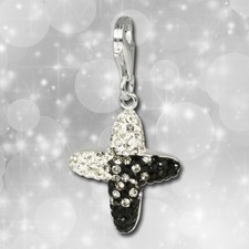 Charms-Anhänger schwarz Kreuz