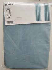 Ikea Sanela Vorhang Türkis Türkisblau Samt Ösen Vorhänge Neu Ovp 