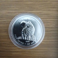 Silbermünze 1 oz selten Canadian Timberwolf massiv 2011 wie Bretagne 