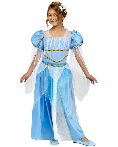 Prinzessin kinderkostüm blau - kinderkostüm,