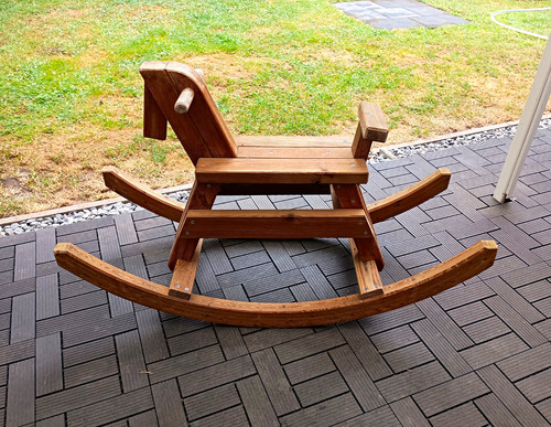 Holz schaukelpferd mit - holz,