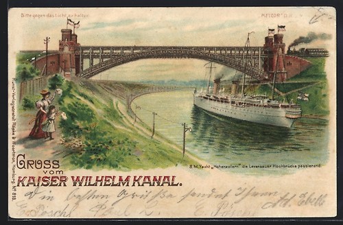 Lithographie holtenau kaiser - holtenau,,