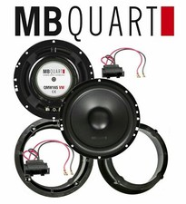 MB Quart Kickbass Woofer für VW Golf IV Türen vorne Lautsprecher Set 165mm Bässe