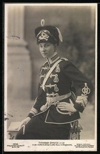 Victoria Louise Herzogin von Braunschweig in Husarenuniform, Ansichtskarte 1911 