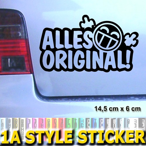 Alles original aufkleber - alles,