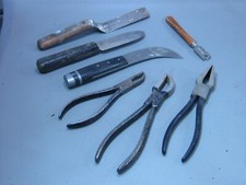 Kittmesser Glasermesser  Kittspachtel Glasschneider Glas Zangen Alt und Gut