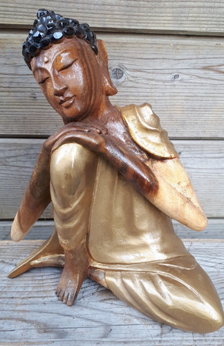 Handgefertigt 26cm holz buddha - 26cm,