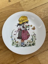 Vintage Porzellan Wand Sammelteller Sommer Mädchen 19 cm Seltmann Weiden Bavaria