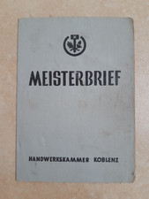 Meisterbrief 1955, Fleischer