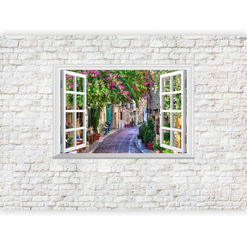 Fensterblick stadt gasse vlies - fensterblick,