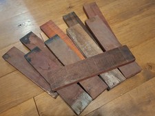 10x Padouk Korallenholz Brett 35x7,5x2,5cm Bastelholz Edelholz (statt Eiche)