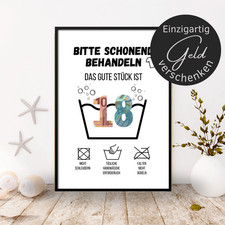 Geldgeschenk 18. Geburtstag