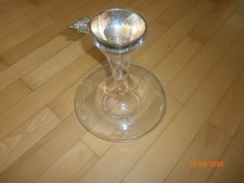 Vintage Decanter Rotwein Belüfter mit versilberten Aufsatz Rebenblatt Trauben