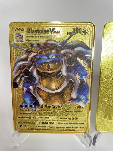 Blastoise pokemon metall karte - metall,