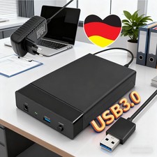 NEU USB 3.0 Externes Festplattengehäuse 3,5 Zoll SATA SSD HDD Festplatten Case