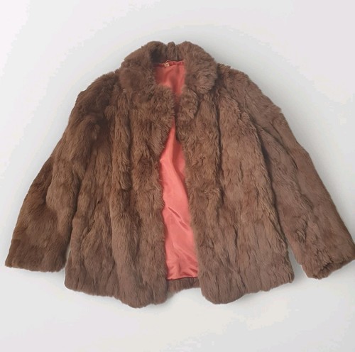 Vintage kaninchenfellmantel - vintage,